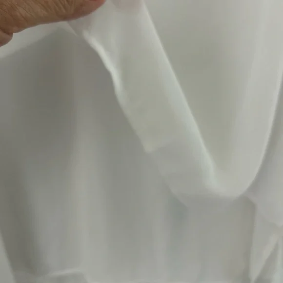 Michael Kors White Asymmetrical Sleeveless Tank Top - Picture 4 of 9